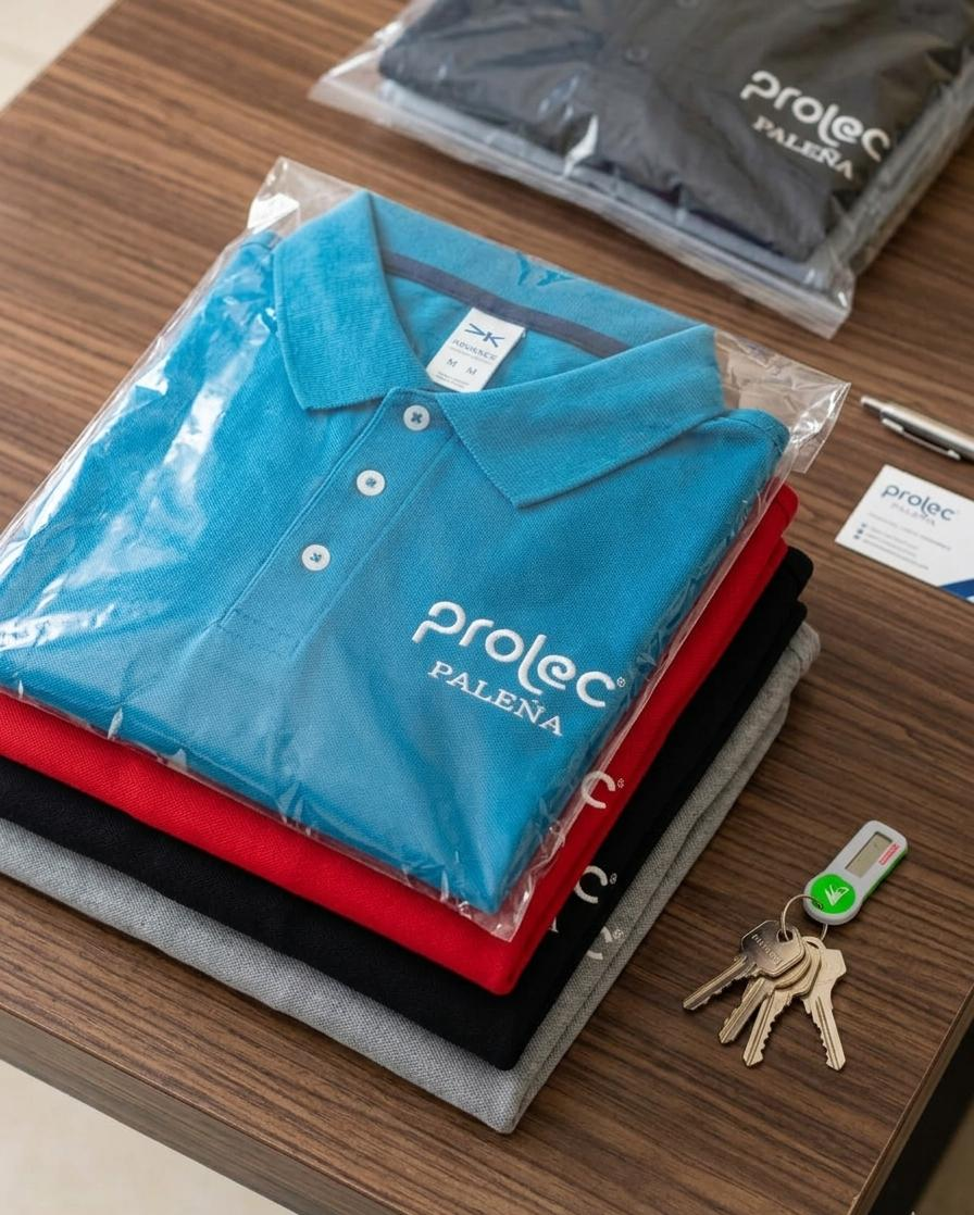 Polos corporativos con logo bordado